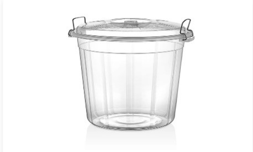 70 LT KİLİTLİ ŞEFFAF ERZAK KOVASI