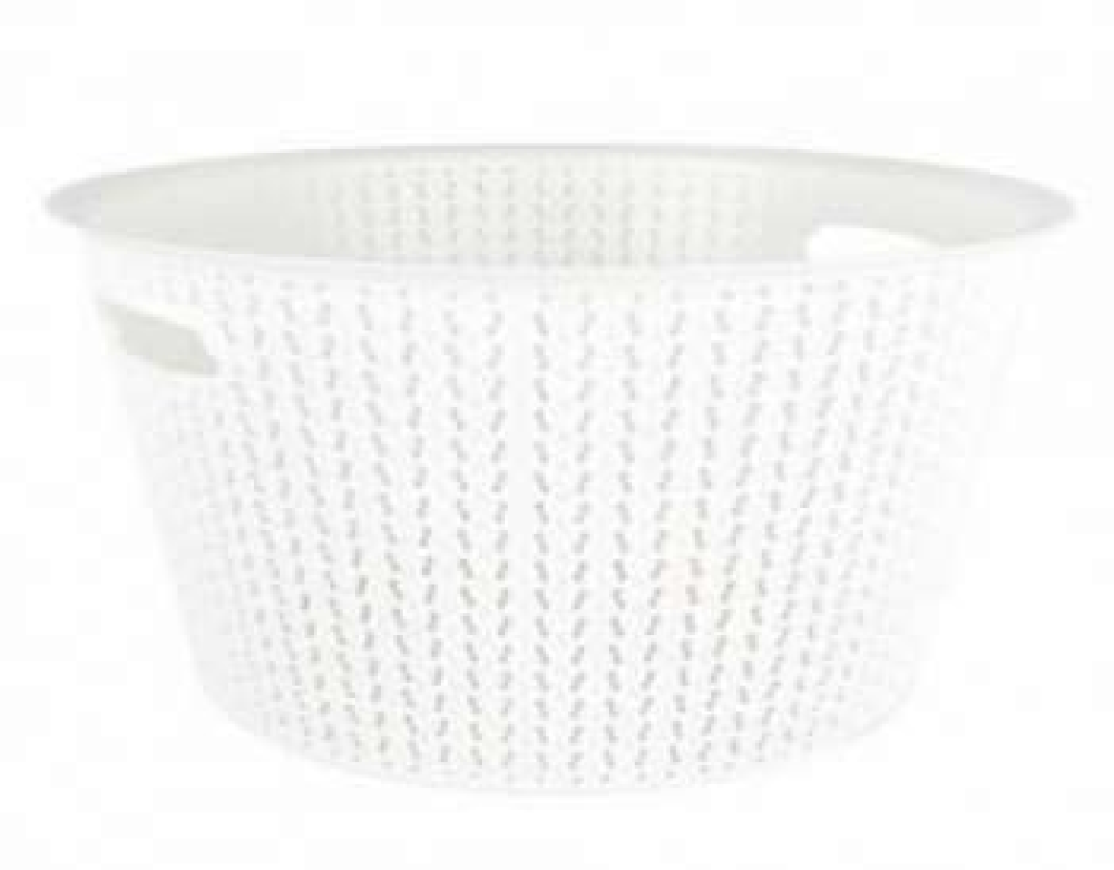 ÖRGÜ YUVARLAK ÇAMAŞIR SEPETİ